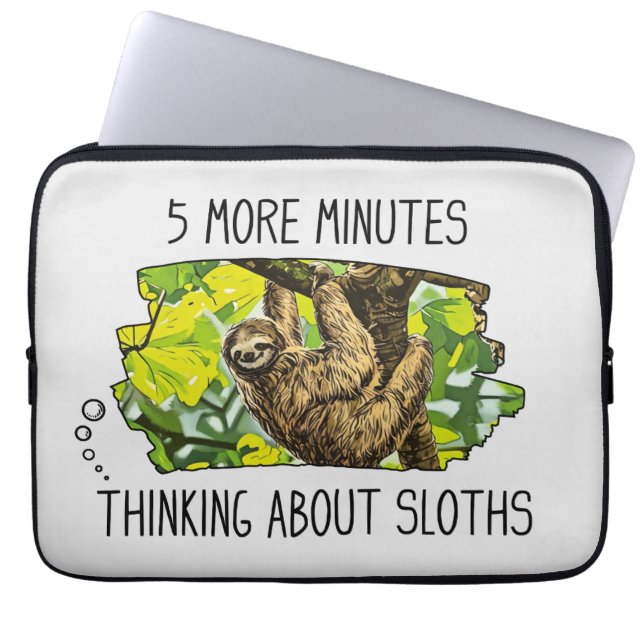 Funny Sloth Laptop Sleeve (Vorderseite)