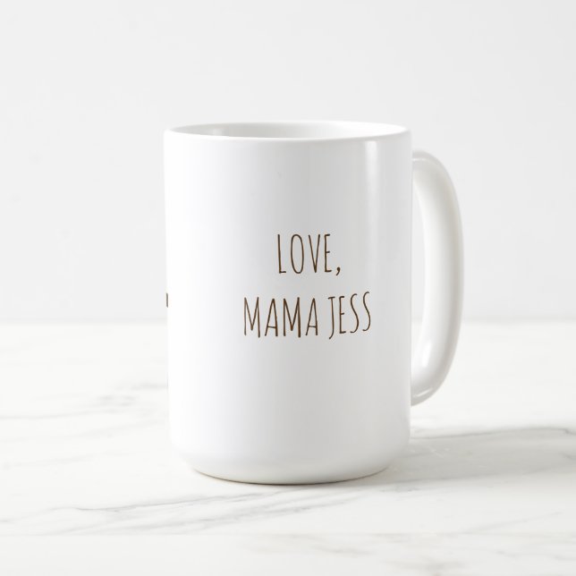 Funny Sloth Mama "Nickerchen like a Sloth" Niedlic Kaffeetasse (VorderseiteRechts)