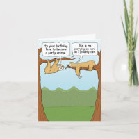 Funny Sloth Party Tiere Geburtstag