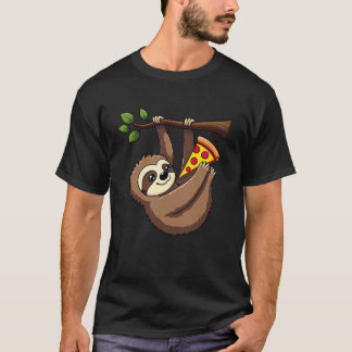 Funny Sloth Pizza T-Shirt - Sloth Lover Geschenk