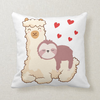 Funny Sloth Riding Llama Shirt Lugano Fantastische Kissen