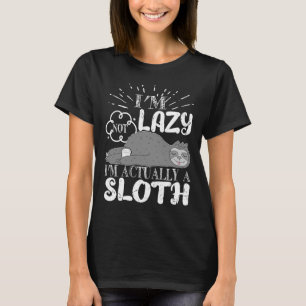 Funny Sloth Sprichwort ich bin nicht so zufällig, T-Shirt