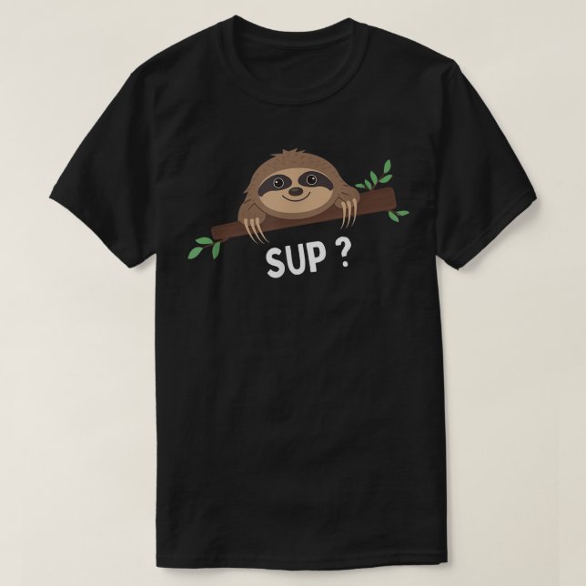 Funny Sloth Sprichwort Sloth Kostüm Tierloge T-Shirt (Design vorne)