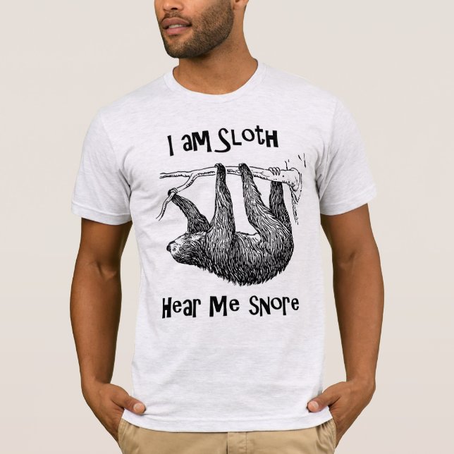 Funny Sloth T-Shirt (Vorderseite)