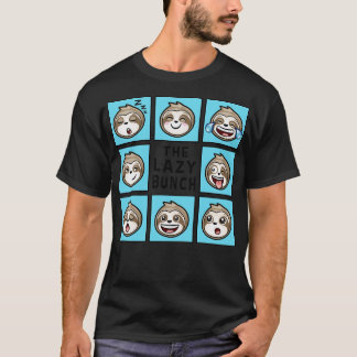 Funny Sloth THE LAZY BUNCH T-Shirt