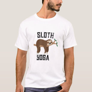 Funny Sloth Yoga T - Shirt - Einzigartiges Animal