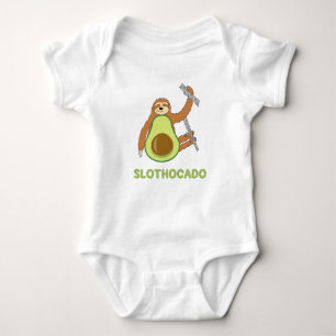 Funny Slover Avocado Baby Strampler