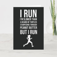 Funny Slow Runner Cards Running Joggen Spaß XC