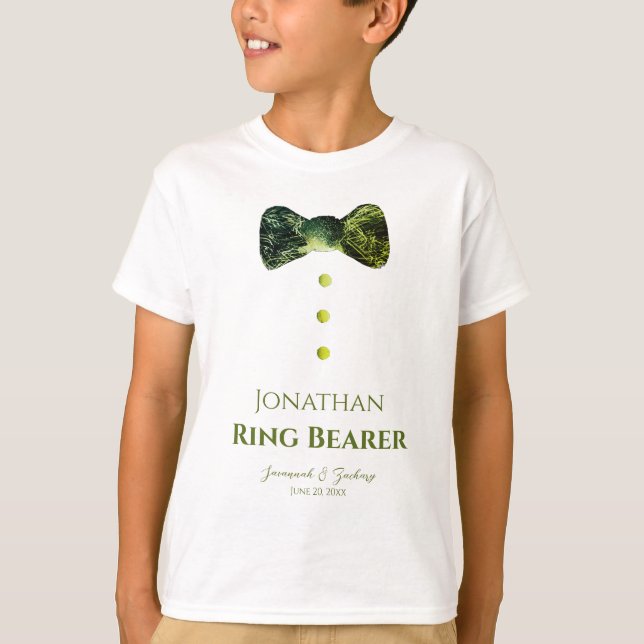 Funny smaragdgrün Trauzeuge Krawatte Hochzeit T-Shirt (Vorderseite)