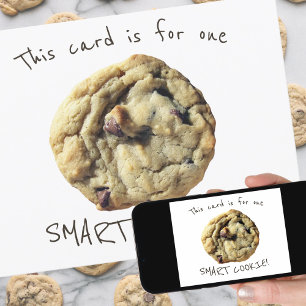 Funny Smart Cookie für Schüler von Lehrer Karte