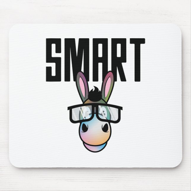 Funny Smart Donkey Reitsport Lover Geschenk für Mousepad (Vorne)