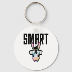 Funny Smart Donkey Reitsport Lover Geschenk für Schlüsselanhänger