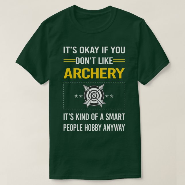 Funny Smart People Archery Arrow Arrows Bow T-Shirt (Design vorne)