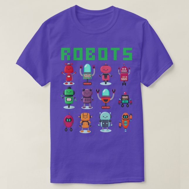 Funny Smart Robot Technology Kids Kleinkind Robote T-Shirt (Design vorne)