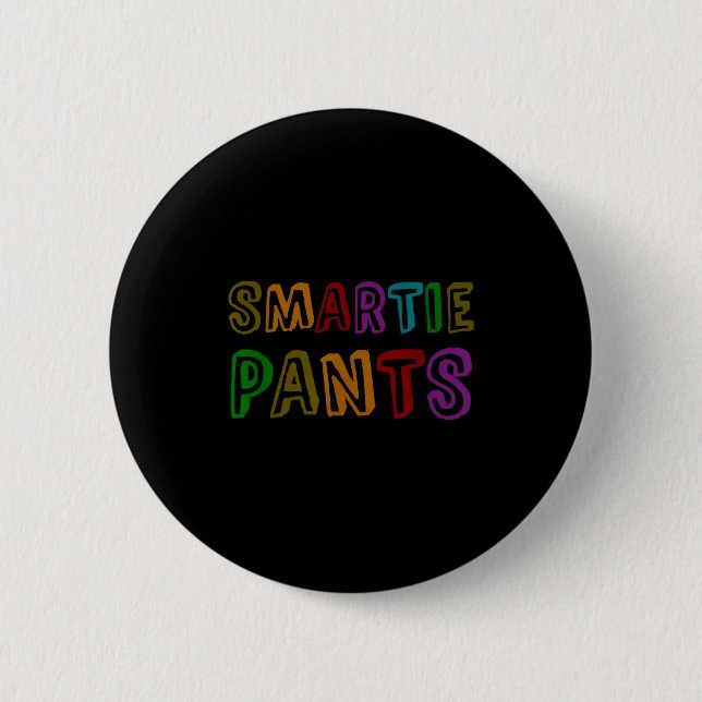 Funny Smartie Pants S College Kids Six Seven Rocks Button (Vorderseite)
