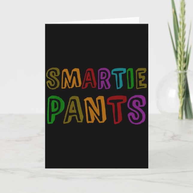 Funny Smartie Pants S College Kids Six Seven Rocks Karte (Vorderseite)