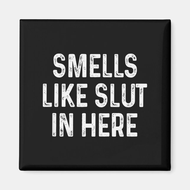 Funny Smells Like In Here Offensive Adult Humor  Magnet (Vorne)