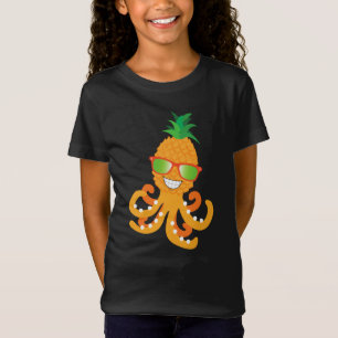 FUNNY SMILY EXOTIC TROPICAL PINEAPPLE OCTOPUS T- T-Shirt