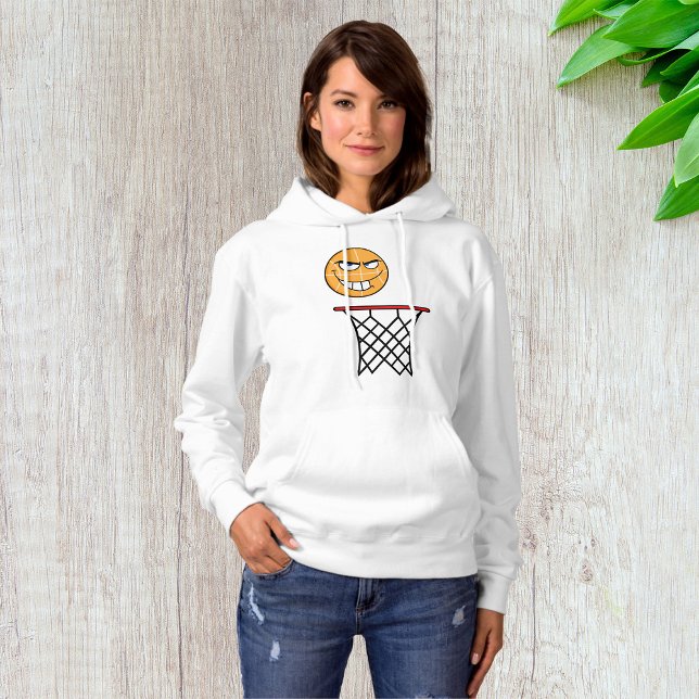 Funny Smirking Basketball Face Dunking Hoodie (Von Creator hochgeladen)