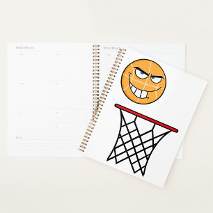 Funny Smirking Basketball Face Dunking Planer