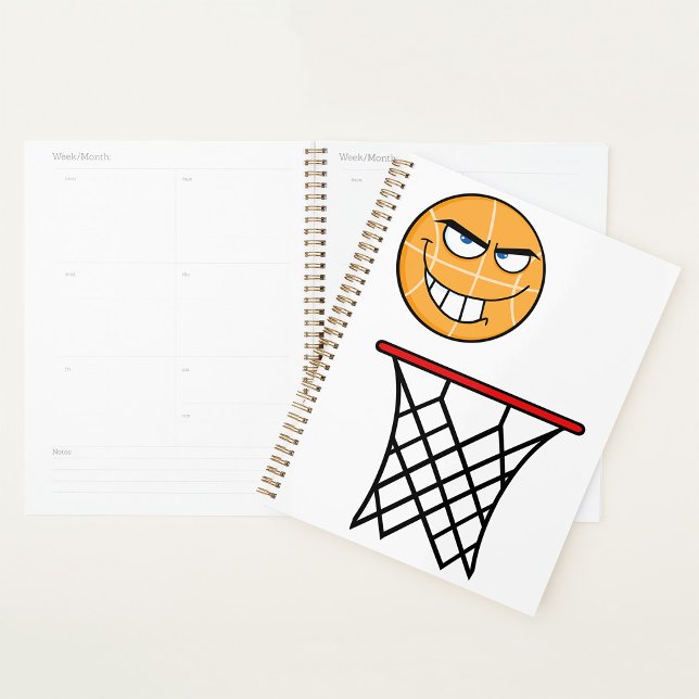 Funny Smirking Basketball Face Dunking Planer (Von Creator hochgeladen)