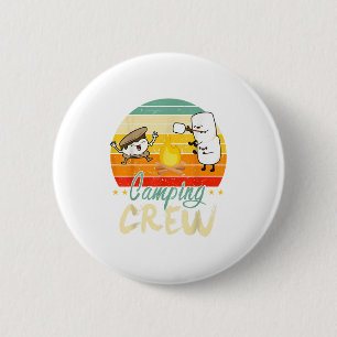 Funny Smore Camping Crew Familiencamper Kindergart Button