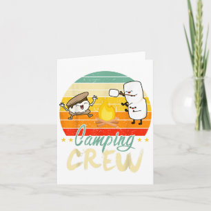 Funny Smore Camping Crew Familiencamper Kindergart Karte