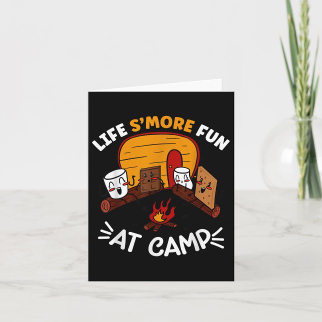 Funny Smores Camping Campfire Wilhelm Tell Karte (Vorderseite)
