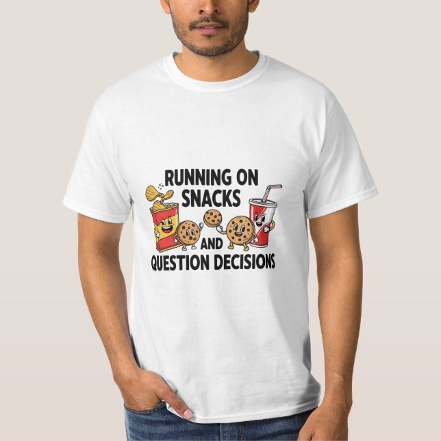 Funny Snack Lover Quote Illustration –T shirt (Vorderseite)