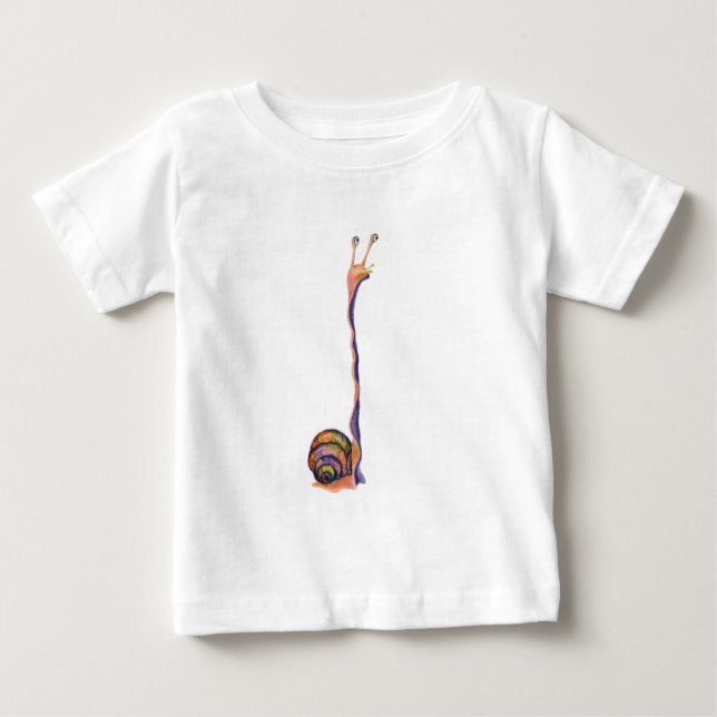Funny Snail Baby T - Shirt (Vorderseite)