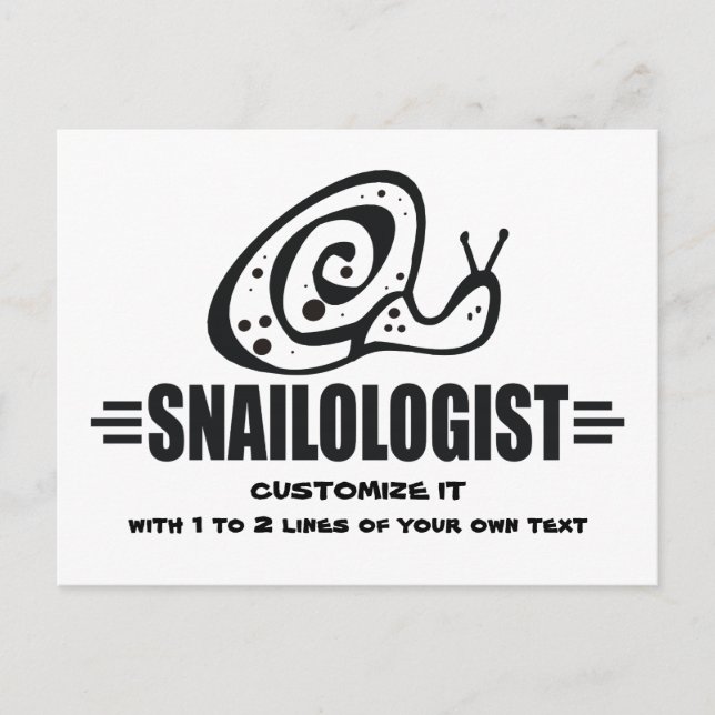 Funny Snail Postkarte (Vorderseite)
