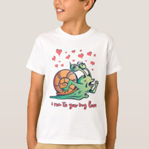 Funny Snail Valentine Running T-Shirt