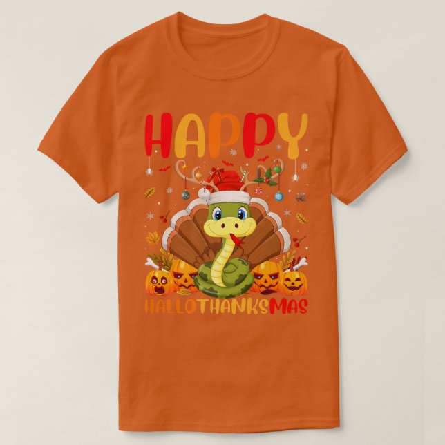 Funny Snake Animal Lover Happy Snake HelloDankeMa T-Shirt (Design vorne)