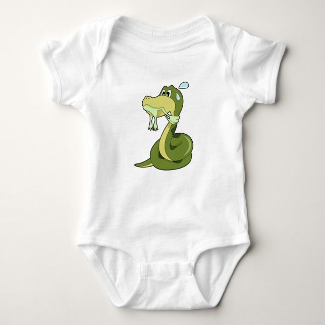 Funny Snake Baby Strampler (Vorderseite)