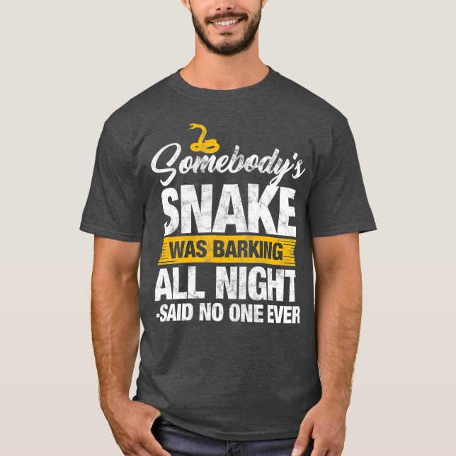 Funny Snake Reptile Pet Liebhaber Geschenk T-Shirt (Vorderseite)