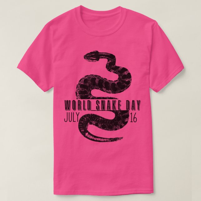 FUNNY SNAKE WORLD SNAKE DAY 16 2 T-Shirt (Design vorne)