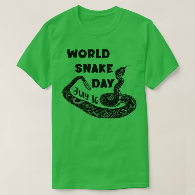 FUNNY SNAKE WORLD SNAKE DAY JULI T-Shirt (Design vorne)