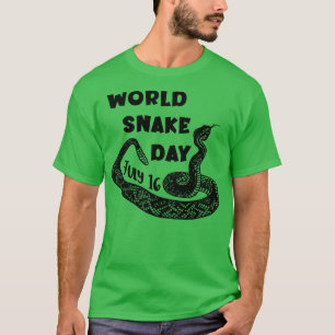 FUNNY SNAKE WORLD SNAKE DAY JULI T-Shirt
