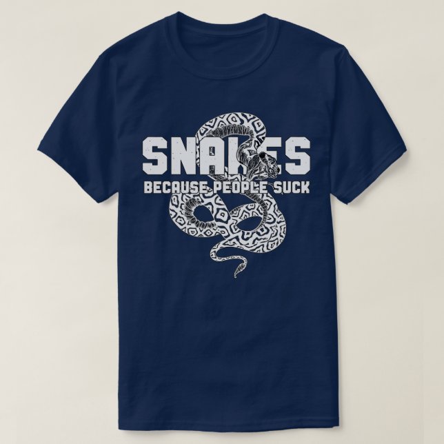 Funny Snake World Snake Day Reptile GiftTShirt T-Shirt (Design vorne)