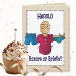 Funny Snarky Sassy für sein Alter Geburtstag Karte<br><div class="desc">Woll dir eine lustige und lustige Karte,  um an seinem Geburtstag zu lachen? Personalisieren Sie diese Karte für Ihren Typ,  der älter wird:)</div>
