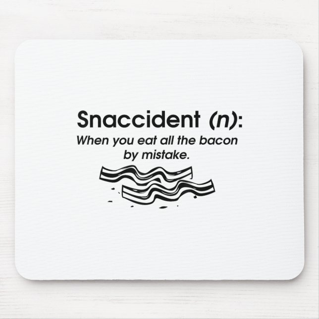 Funny Sndisaster Bacon Art für Kindermänner Frauen Mousepad (Vorne)
