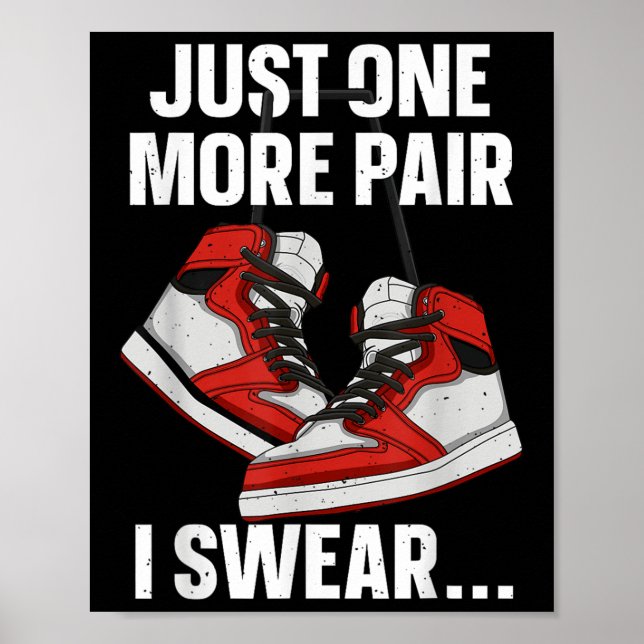 Funny Sneaker Kunst für Männer Frauen Kinder Scuts Poster (Vorne)