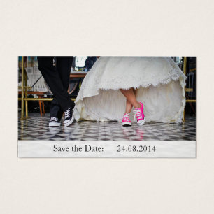 Funny Sneakers Save the Date Hochzeitskarte