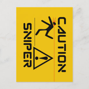 Funny Sniper Postkarte