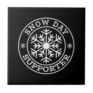 Funny Snow Day Supporter Lehrerin Schüler Winter S Fliese