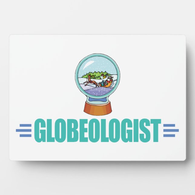 Funny Snow Globe Fotoplatte (Vorderseite)