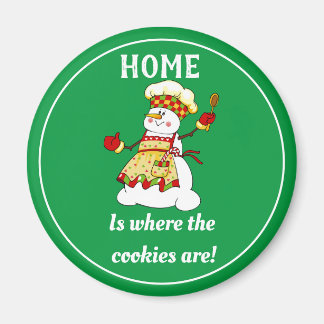 Funny Snow Lady Cookie Koch Magnet