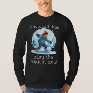 Funny Snowballer Kid Lieben Snowball Duell im Wint T-Shirt