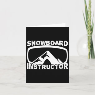 Funny Snowboard Instructor Snowboard Fan Winter Sp Karte
