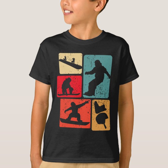 Funny Snowboarden Lover Snowboarder Wintersport T-Shirt (Vorderseite)